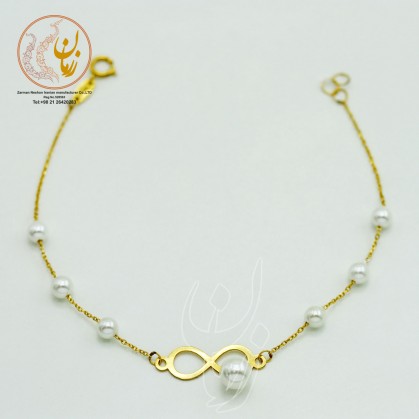 Gold and stone bracelets - Infinity plan-ZMB0939